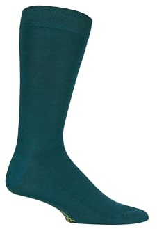 SockShop Mens Colour Burst Plain Bamboo Socks with Smooth Toe Seams Pack of 1 Evergreen 7-11