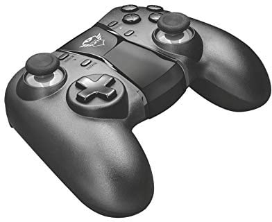 Trust Gaming GXT 590 Bosi Bluetooth Controller Kabellos für Windows und Android, Aufladbare Batterie, Gamepad mit Smartphone-Halterung, 13 Tasten, 2 Joysticks, Wireless, Spiele, PC, Computer, Handy