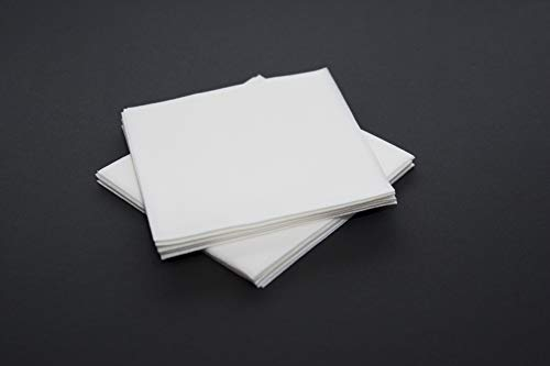 Mank GmbH Einweghandtücher aus Spunlace - Vlies | samtweiche Tücher | Handtücher | Kosmetik | Hygiene | Weiß | 40 x 80 cm | 25 Stück