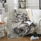 RFFLUX 3D Wikinger Kuscheldecke 150x200cm Warmer Winter Weich Retro Odin Decke Microfaser Sherpa Wohndecke Flauschige Couchdecke für Erwachsene Weihnachten Geschenk Blanket
