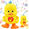 LEEWENYAN Tanzende Ente Spielzeug für Kleinkind, Baby Spielzeug mit Musik Licht & Klang, Tanzende Singender Gelbe Ente Musikspielzeug Geschenk, Kinder Interaktives Spielzeug ab 1 Jahr Mädchen Junge