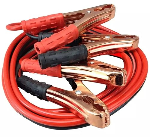 Cavi Professionali di Avviamento per Batteria Booster di Collegamento Starter Motori Benzina e Disel per Macchine e Camion Van Furgone, Moto, Calibro 10, Lunghezza 2,5 Metri 800 AMP Con Borsa (800AMP)