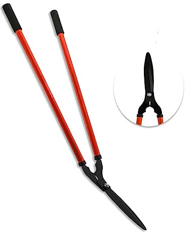 rightclick Long Handled Lawn Shears Carbon Steel Head Comfortable Soft Grip Garden Shears for Hedges Lightweight Gardening Tools_‎16 x 24 x ‎94cm.
