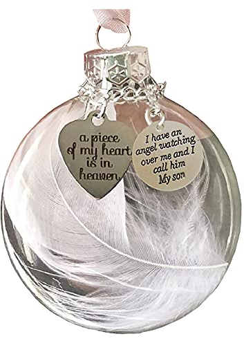 Tannenbaumschmuck Weihnachtskugeln Rot Ornament Form Ornamente ist Herz 1PC Weihnachten Herz in Heave Memorial My A Home Decor Wandheizstrahler Mit Christbaumkugeln mit (A, One Size)