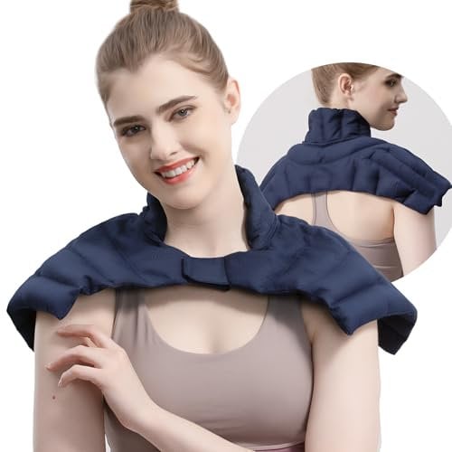 UNCN Microwave Heat Pad for Relaxation | Wheat Bags Microwavable for Neck and Shoulder Pain Relief | Shoulder Neck Warmer with Natural Heat Therapy