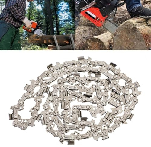 Putentfun 4pcs Chainsaw Chain 16 Inch - 3/8'' Pitch - 56 Driver Links - 0.050''(1.3mm) Gauge,Replacement Chain fits for Oregon Titan TTL758CHN, Einhell GH-EC 2040, McCulloch, Black & Decker Chainsaws