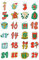 Weihnachten Adventskalender Zahlen Aufkleber, 24 Tage Weihnachten Adventskalender Countdown Kalender Zahlen Aufkleber Beutel Label Siegel, 1-24 Weihnachten Countdown Kalender Aufkleber für DIY