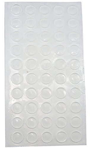 Anschlag-Dämpfer | Ø 7 mm | 1 Karte mit 50 Dämpfern selbstklebend | transparent