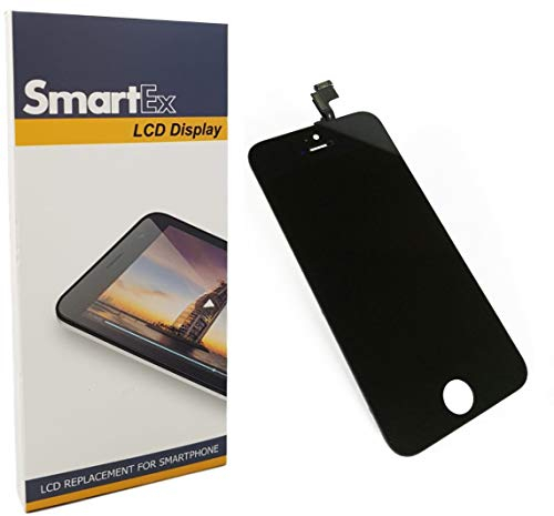 Smartex® New Display LCD Schwarz kompatibel mit iPhone 5S / Bildschirm LCD Retina und Glas Touchscreen