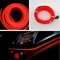 1x ROT/RED (3 Meter) AMBIENTEBELEUCHTUNG + 12V + 1x Zigarettenanzünder. Licht Leiste Strip Band Beleuchtung Innenraumbeleuchtung