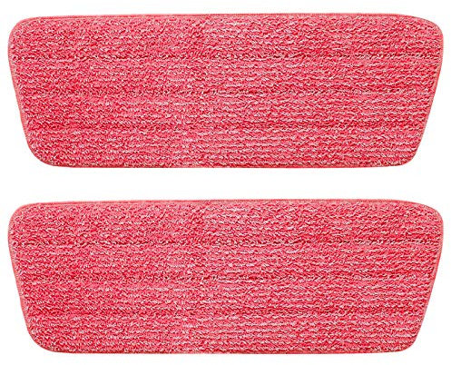 AMOS Spray Mop Refill Replacement Spare Reusable Washable Microfibre Pad Cloth for Hardwood Laminate Wood Vinyl Tiles Kitchen Bathroom Floor Cleaning (2 Refills)