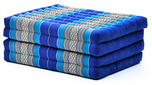 Leewadee Klappmatratze Gästebett Klappbar Auto Matratze Gästematratze Klappbar Faltbare Matratze, Kapok, 200 x 70 cm, Blau