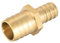 sourcing map Straight Brass Barb Fitting Reducer, Fit Hose ID 21mm to 15mm