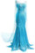 YOSICIL Damen Prinzessin ELSA Kleid Frauen Eiskönigin Kostüm Kleid Weihnachtsfeier Cosplay Halloween Karneval Fasching Party Verkleidung Festlich Kleid S-2XL