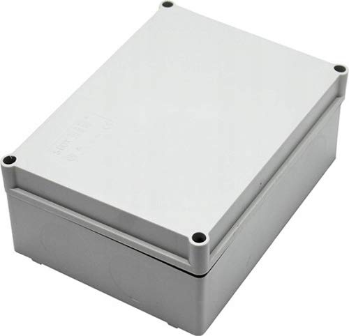 SEZ Hermetischer Abzweigkasten Verteilerdose Feuchtraum ohne Kabeleinführungen IP66 (300x220x120) Grau