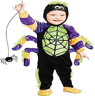 amscan Gruseliges Spinnen Halloween Kostüm für Babys Kleinkinder
