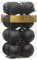 KI Store Große Weihnachtskugeln, schwarz, 10,2 cm, 16 Stück, bruchsichere Weihnachtsbaumkugel, Dekorationen für Halloween, Weihnachtsbäume, Hochzeit, Party, Heimdekoration