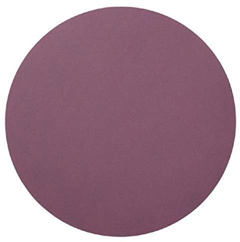 LindDNA Tischset Circle aus recyceltem Nupo Leder in der Farbe Plum mit einem Durchmesser von 40cm, 981042
