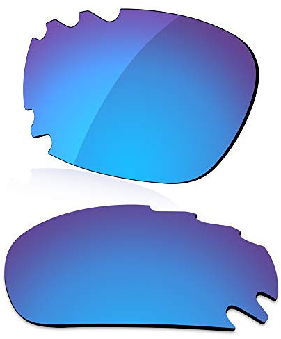 LenzReborn Polarized Lens Replacement for Oakley Jawbone Vented Sunglass - Ice Blue - Polarized Mirrored