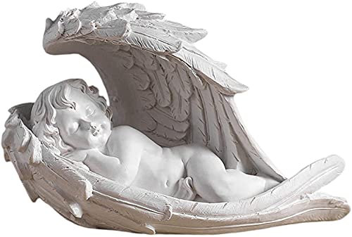 Engelsskulptur Baby Engel Engel Schlafender Engel Figur Harz Engel Skulptur Statue Garten Desktop Ornamente für Hochzeit Geburtstag Party Dekoration