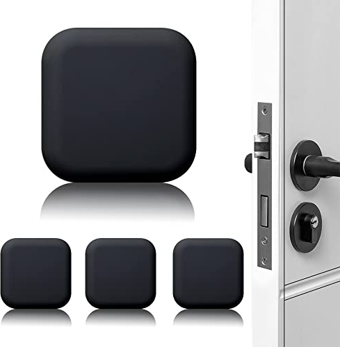 XoYoZo Door Stoppers Wall Protector Buffer Guard Doorknob Door Handle Bumper Self Adhesive Silencer Soft Rubber Crash Pad for Home Office