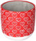 KOTARBAU® Pot de fleurs décoratif en béton - Motif cœur - Rouge - Diamètre : 13 cm