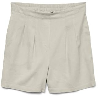 Vero Moda Women's VMJESMILO HW WVN GA NOOS Shorts, Silver Lining, XXLW / 32L, Silver Lining, L