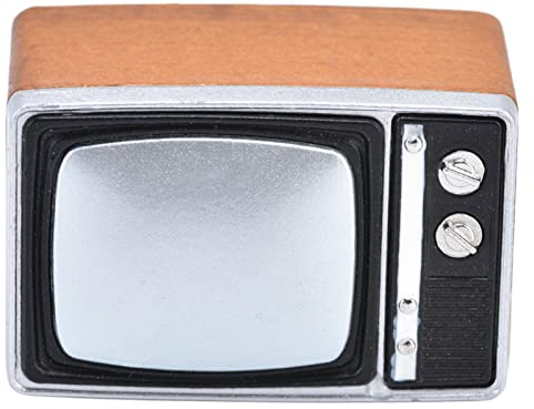Restokki 1:12 Miniaturfernseher, Puppenhaus Miniaturmöbel 1:12 Puppenhaus Miniatur TV Fernseher Puppenhaus Mini Modell Spielzeug für Puppenhaus Esszimmer