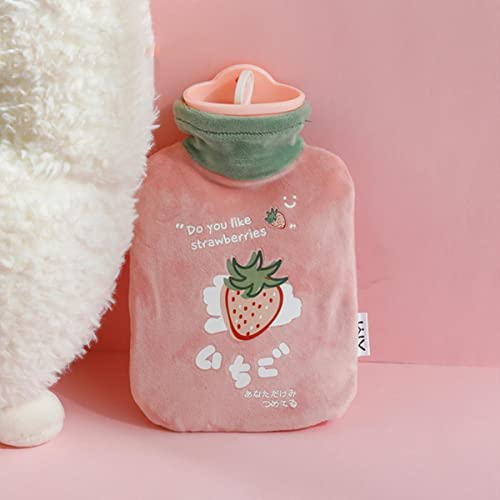 1pc Winter Handwärmer Obst Plüsch Wärmbeutel Bär Wasserinjektion Tragbare Avocado Handwärmer Wasserbeutel Wärmflaschen-500ml