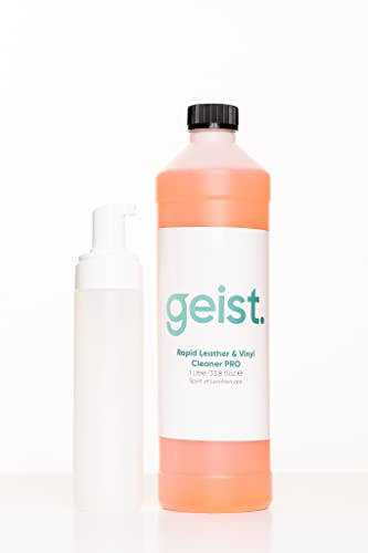 Geist. Rapid Nettoyant pour Cuir et Vinyle Pro | pour des saletés tenaces sur Les sièges de Voiture, Les canapés, Les Meubles, Les Sacs, Les Chaussures | À Base d'eau | Nettoyant Puissant | 1 Litre