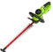 Greenworks Tagliasiepi a Batteria Brushless 24V GD24HT61, Lunghezza Lama 61 cm, Diametro Taglio 25.4 mm 3200 spm senza Batteria e Caricabatterie