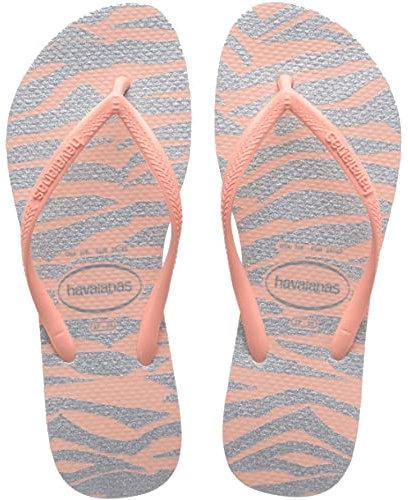 HAVAIANAS Slim Animals Glitter Flip Flops EU 37-38