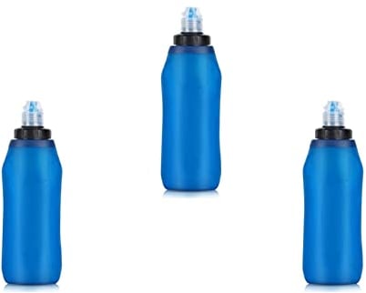 Aflytep 3 Stück 500 ml Filter für Flaschen, Strohhalm, weich, faltbar, für Sport, Camping, Wandern, Radfahren