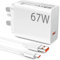 67W Fast Charger Plug for Xiaomi Redmi Note 14s 14 13 Pro+ 12, ACAGET Mi Turbo Charger, 6A/1M USB C Cable Type A Wall Charger UK HyperCharge for Xiaomi 15 14T 13T/13 Lite 13 Pro 12 Mi 11for POCO X7
