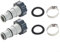 DAZZLEEX 2 Sets Ersatz-Schlauchadapter mit Kragen für Intex oberirdisches Schwimmbad mit 3,8 cm und 3,2 cm Schläuchen, Pool-Ablaufpumpen-Adapter, Schlauchverbinder-Kits