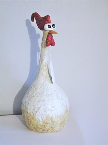 lustiges Huhn Henne rund Comicstil Osterdeko Deko Frühling Ostern Tischdeko