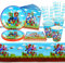 Sinwind Super Mario Partygeschirr Set, 73 Pcs Super Mario Geburtstag Geschirr Kit, Super Mario Party Deko, Partyzubehör mit Teller, Becher, Tischdecke, Servietten (A)