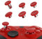eXtremeRate 6 en 1 Joysticks Remplacement Métal pour Xbox One Elite Series 2/ Elite 2 Core Manette (Modèle 1797) - Rouge