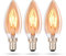 CROWN LED E27 LED Glühbirne Kerzenform - Warmweiße - Energieeffizient E-Klasse - Entspricht 38W Glühlampe - Langlebig - Ideal für Zuhause, Restaurants, Stoßfest - 9,9 x 3,5 cm - Set von 3