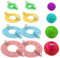 KkvoGmle 8 Stück Pompom Maker Set, 4 Größen Fluff Ball Weaver Nadel Pompoms Handwerk, Wiederverwendbare DIY Pom Pom Maker Fluff Ball Wolle Werkzeug Kinder Mädchen Puppen