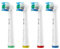 OralVista Elektrische Zahnbürstenköpfe, 4er-Pack kompatibel mit Oral B Aufsteckbürsten, Zahnbürstenaufsatz Oral B für empfindliches Zahnfleisch, tiefe Reinigung, Hochwertige Borsten einfache Passform