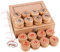 Xiangqi Jeu d'échecs chinois en bois de hêtre, 4 cm de diamètre, avec échiquier et boîte en bois