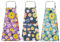 YWKJDDM Blumenschürzen mit Tasche, 3 Stück Kochschürze, Küchenschürze für Frauen, Florale Schürzen für Küche Garten Salon