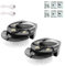 2x Attrape Mouches Électrique Rotatif à 360°, Piège à Mouches et Support Mural. Tueur de Moustiques Silencieux pour Maison, Cuisine, Restaurants, Batterie 72h (Rechargeable avec Câble USB Inclus)