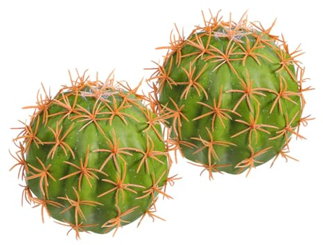 Ciieeo 2pièces Décorations Antenne Voiture Cactus Mini Faux Boules Ornements Désert Antenne Toit
