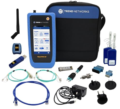 TREND Networks | SignalTEK QT Pro | All-in-One 10G Copper, Fibre & Wi-Fi Qualification Tester | Advanced Wi-Fi Diagnostics | PoE Load Testing & Network Diagnostics | R166001