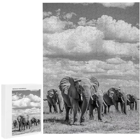 Puzzle 4000 Teile Erwachsene savane Elefanten, Impossible Klassische Jigsaw Puzzles 140 x 87cm, Geschicklichkeitsspiel für die ganze Familie, Puzzle farbenfrohes Legespiel Home Dekoration Geschenk k83