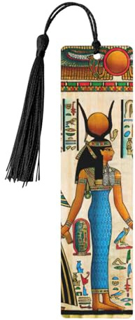 Lesezeichen für Frauen im alten Ägypten, Quasten-Lesezeichen-Set für Frauen, 5-teiliges Holzbuch, Lernzubehör, Zubehör zum Lesen