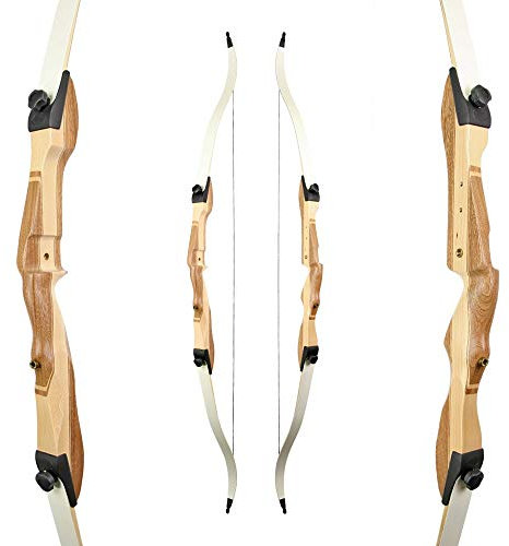 RAGIM Recurvebogen, Bogen, Sportbogen, Take Down Black Wildcat Plus Plus 68 34 lbs, Rechtshand