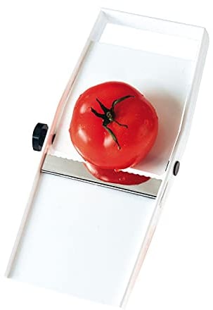 Westmark Coupe-légumes/– Rabot avec Coupe réglable Force, ondulée, Acier Inoxydable, Blanc/Argent, 15,7 x 10.6 x 8 cm 10652270